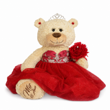20" Quince Light Brown Bear With Embroidery "Mis 15 Anos" - B16632-14 Red