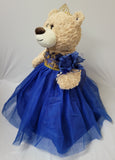 20" Quince Light Brown Bear With Embroidery "Mis 15 Anos" - B16632-15G Royal Blue