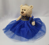 20" Quince Light Brown Bear With Embroidery "Mis 15 Anos" - B16632-15G Royal Blue