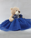 20" Sweet 16 Light Brown Bear With Embroidery "Sweet 16"- B16632A-15 Royal Blue