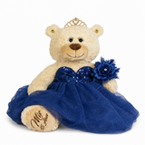 20" Quince Light Brown Bear With Embroidery "Mis 15 Anos" - B16632-16 Navy Blue