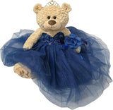 20" Quince Light Brown Bear With Embroidery "Mis 15 Anos" - B16632-16 Navy Blue