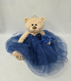 20" Quince Light Brown Bear With Embroidery "Mis 15 Anos" - B16632-16 Navy Blue