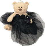20" Quince Light Brown Bear With Embroidery "Mis 15 Anos" - B16632-17 Black