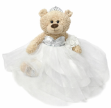 20" Quince Light Brown Bear With Embroidery "Mis 15 Anos" - B16632-1 White