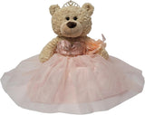 20" Quince Light Brown Bear With Embroidery "Mis 15 Anos" - B16632-29M Blush