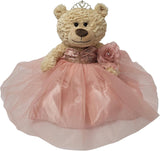 20" Quince Light Brown Bear With Embroidery "Mis 15 Anos" - B16632-30M Rose Gold