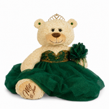 20" Quince Light Brown Bear With Embroidery "Mis 15 Anos" - B16632-33G  Emerald Green