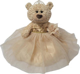 20" Quince Light Brown Bear With Embroidery "Mis 15 Anos" - B16632-34G  Champagne