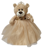 20" Sweet 16 Light Brown Bear With Embroidery "Sweet 16"- B16632A-34G Champagne