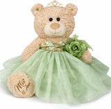 20" Quince Light Brown Bear With Embroidery "Mis 15 Anos" - B16632-35 (Sage Green)