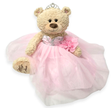20" Quince Light Brown Bear With Embroidery "Mis 15 Anos" - B16632-3 Pink