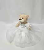 20" Sweet 16 Light Brown Bear With Embroidery "Sweet 16"- B16632A-1 White