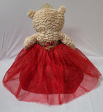 20" Light Brown Bear - B16632N-14G Red With Gold Trim