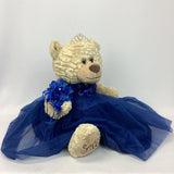 20" Sweet 16 Light Brown Bear With Embroidery "Sweet 16"- B16632A-16 Navy Blue