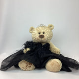 20" Sweet 16 Light Brown Bear With Embroidery "Sweet 16"- B16632A-17 Black