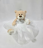 20" Sweet 16 Light Brown Bear With Embroidery "Sweet 16"- B16632A-1 White