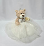 20" Sweet 16 Light Brown Bear With Embroidery "Sweet 16"- B16632A-2 Ivory