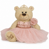 20" Sweet 16 Light Brown Bear With Embroidery "Sweet 16"- B16632A-29M Blush