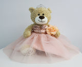 20" Sweet 16 Light Brown Bear With Embroidery "Sweet 16"- B16632A-29M Blush