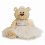 20" Sweet 16 Light Brown Bear With Embroidery "Sweet 16"- B16632A-2 Ivory
