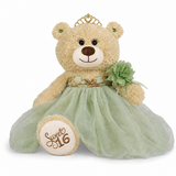 20" Sweet 16 Light Brown Bear With Embroidery "Sweet 16"- B16632A-35 Sage Green