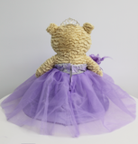 20" Sweet 16 Light Brown Bear With Embroidery "Sweet 16"- B16632A-5 Lavender
