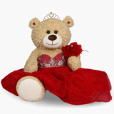 20" Light Brown Bear - B16632N-14 Red