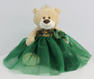 20" Light Brown Bear - B16632N-33G Emerald Green
