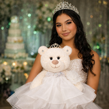 20" Sweet 16 White Bear With Embroidery "Sweet 16" - B16831A-1 White