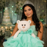20" Quince White Bear With Embroidery "Mis 15 Anos" - B16831-25 Mint