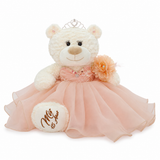 20" Quince White Bear With Embroidery "Mis 15 Anos" - B16831-29 Blush