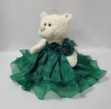20" Sweet 16 White Bear With Embroidery "Sweet 16" - B16831A-33 Emerald Green