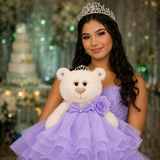 20" Sweet 16 White Bear With Embroidery "Sweet 16" - B16831A-5 Lavender
