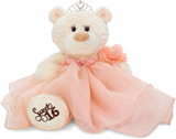 20" Sweet 16 White Bear With Embroidery "Sweet 16" - B16831A-29 Blush
