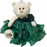 20" Sweet 16 White Bear With Embroidery "Sweet 16" - B16831A-33 Emerald Green