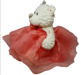 20" Sweet 16 White Bear With Embroidery "Sweet 16" - B16831A-20 Flamingo