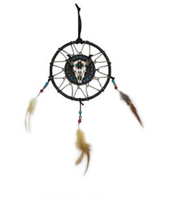 6.5"D- SKULL DREAMCATCHER BAK-683