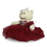 20" Quince White Bear With Embroidery "Mis 15 Anos" - B16631-7 Burgundy