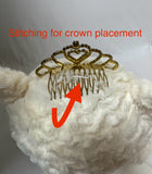 20" Quince Bear With Tulle - ARC16831-15 Royal Blue (Made to Order)