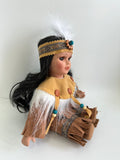 8" Porcelain Indian Doll "Little Cubs" (Set Of 12, 6 Asst'd) D08783K