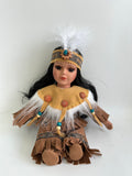 8" Porcelain Indian Doll "Little Cubs" (Set Of 12, 6 Asst'd) D08783K