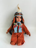 8" Porcelain Indian Doll "Little Cubs" (Set Of 12, 6 Asst'd) D08783K