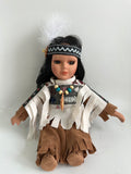 8" Porcelain Indian Doll "Little Cubs" (Set Of 12, 6 Asst'd) D08783K