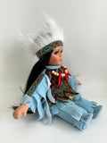 8" Porcelain Indian Doll "Little Cubs" (Set Of 12, 6 Asst'd) D08783K