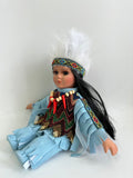 8" Porcelain Indian Doll "Little Cubs" (Set Of 12, 6 Asst'd) D08783K