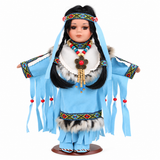 10" Porcelain Indian Doll, Little Cubs D10705K5