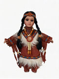 10" Porcelain Indian Doll, Little Cubs(Set Of 6 Asst'd)D10705K