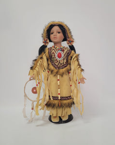 16" PORCELAIN INDIAN DOLL D16694, RAMITA