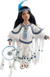16" PORCELAIN INDIAN DOLL D16724, AMODINI